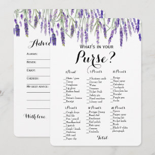 Doppelseite - 2 Brautparty Games Pursuit   Wünsche Einladung