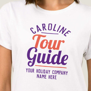 Doppelseitig bedrucktes Tourguide-T-Shirt T-Shirt