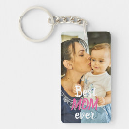 Doppelseitig. Foto. Die beste MAMA aller Zeiten. Schlüsselanhänger