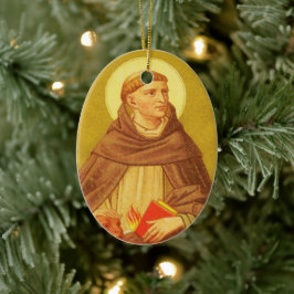 Doppelseitig gelegene St. Dominic de Guzman (PM 02 Keramik Ornament