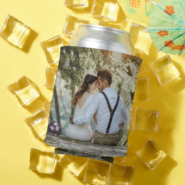 Doppelseitig Ihr eigenes Foto für Hochzeiten hinzu Dosenkühler (In Situ Sommer)