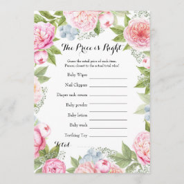 Doppelseitige - 2 x Baby-Duschspiele Einladung