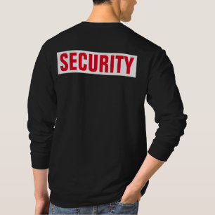 Doppelseitige, anpassbare Textmarker - Sicherheit T-Shirt