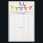 Doppelseitige Baby-Duschspiele Flyer<br><div class="desc">Erleben Sie das Party mit diesem lustigen DOUBLE Seitenduschbingo und dem "Was ist in Eurem Purse-Spiel?"! Doppelte den Spaß zum Preis von einem! Weitere Designs und Inspirationen finden Sie auf unserer Website: www.creativeuniondesign.com</div>