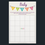 Doppelseitige Baby-Duschspiele Flyer<br><div class="desc">Erleben Sie das Party mit diesem lustigen DOUBLE Seitenduschbingo und dem "Was ist in Eurem Purse-Spiel?"! Doppelte den Spaß zum Preis von einem! Weitere Designs und Inspirationen finden Sie auf unserer Website: www.creativeuniondesign.com</div>