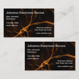 Doppelseitige Elektriker Visitenkarten Visitenkarte