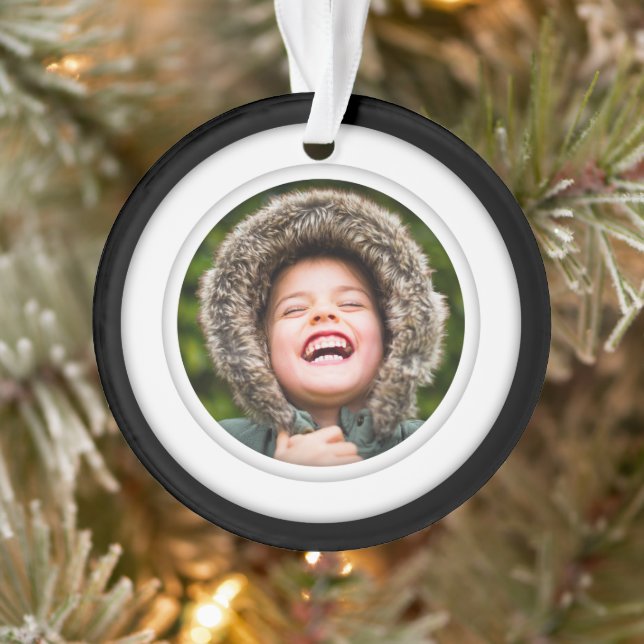 Doppelseitige Fotovorlagenzirkel Acryl Ornament (Baum)