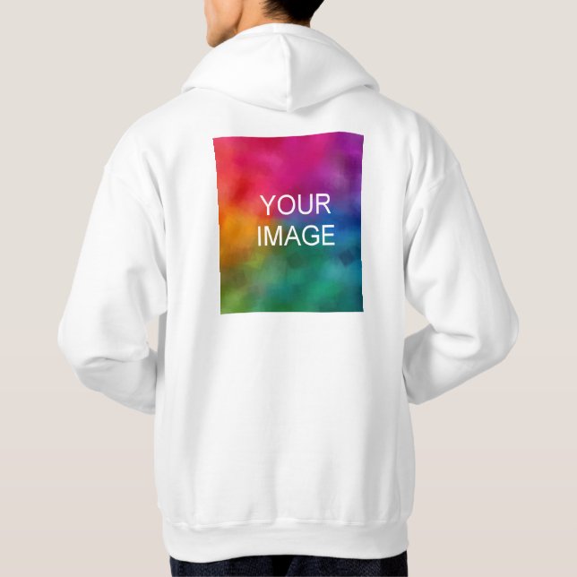 Doppelseitige Gestaltung Hinzufügen eines Bildlogo Hoodie (Rückseite)