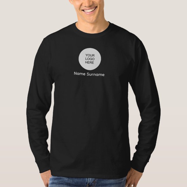 Doppelseitige Gestaltung Ihrer Firmenlogos T-Shirt (Vorderseite)