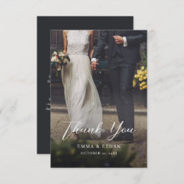 Doppelseitige Hochzeitskarte mit Foto Save The Date
