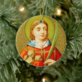 Doppelseitige Keramik St. Stephen (SNV 26) Keramik Ornament