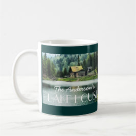 Doppelseitige kundenspezifische Familienname-Foto Kaffeetasse