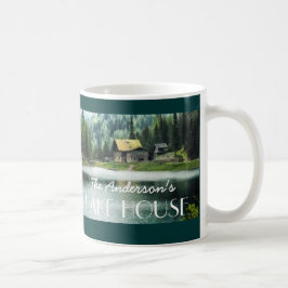 Doppelseitige kundenspezifische Familienname-Foto Kaffeetasse