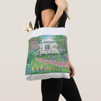 Doppelseitige Printmütterchen-Totentasche Tasche