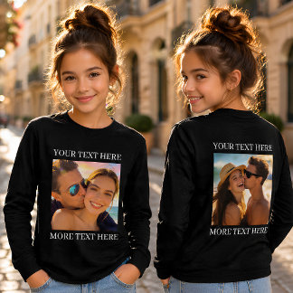 Doppelseitige T-Shirts, Benutzerdefiniertes Foto u