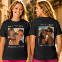 Doppelseitige T-Shirts, Benutzerdefiniertes Foto u