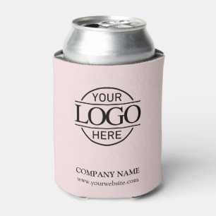 Doppelseitige Werbung mit dem Logo "Pink Custom Bu Dosenkühler