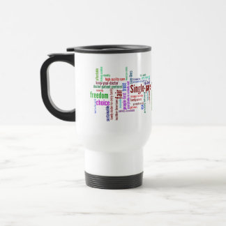 Doppelseitige Wort-Wolken-Reise-Tasse Reisebecher