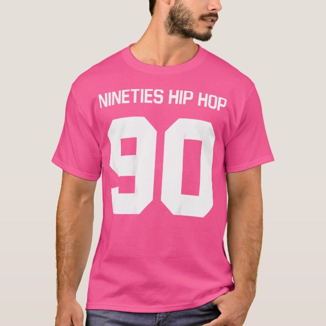 Doppelseitiger Hip Hop Rap der 90er Jahre T-Shirt (Vorderseite)
