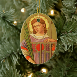 Doppelseitiger Hl. Laurentius von Rom (PM 04) Keramikornament