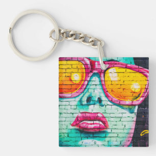 Doppelseitiger Schlüsselanhänger - Lippenstift Urb