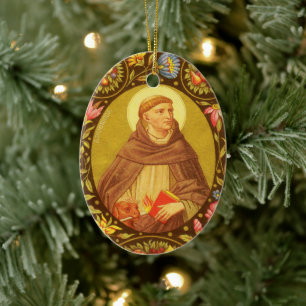 Doppelseitiger St. Dominik de Guzman (PM 02) Keramikornament