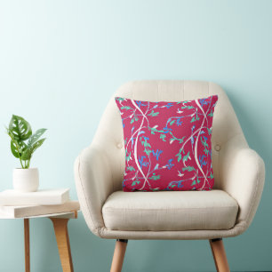 Doppelseitiges Boho-Chic-Blatt-Design Kissen
