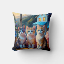 Doppelseitiges Katzenkissen