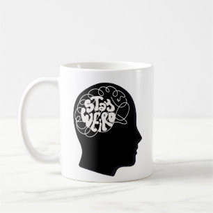 Doppelseitiges "Stay Weird" Konzept-Gehirnstrudel  Kaffeetasse