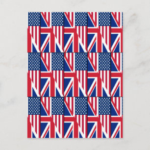 Doppelstaatsbürger US-amerikanische und britische  Postkarte