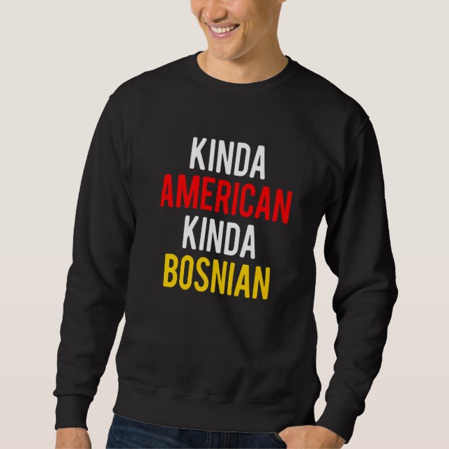 Doppelstaatsbürgerschaft BosniakenBosnischer Ameri Sweatshirt (Vorderseite)