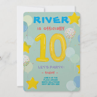 Doppelstellige Feierlichkeiten Einladung