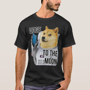 DOPPELT AN DIE Mond-Krypto-Münzprägung T-Shirt