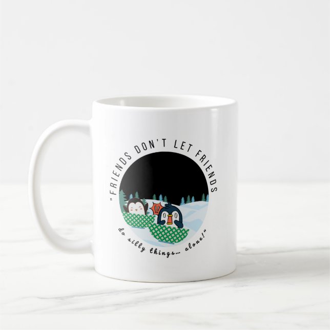 „Doppelt Ärger, doppelt Spaß.“ Kaffeetasse (Links)