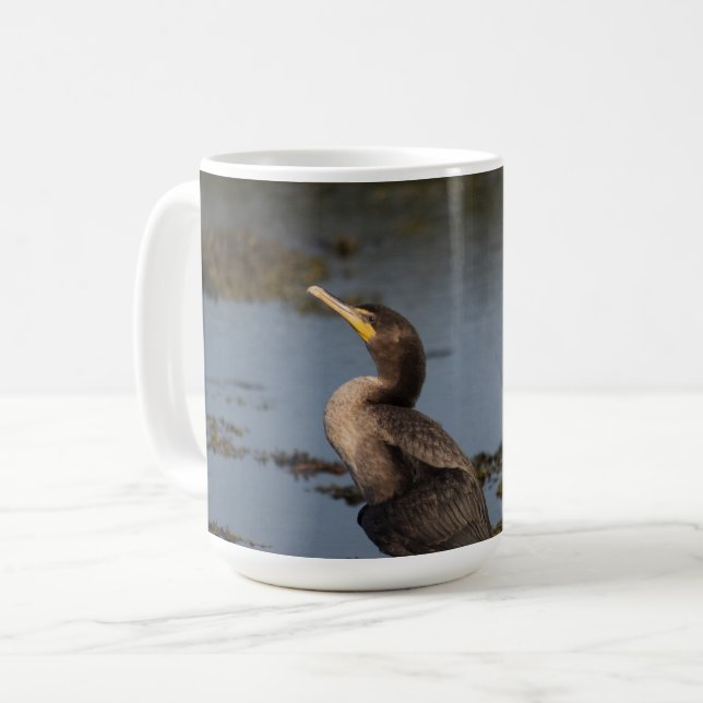 Doppelt Brustkormoran Kaffeetasse (Vorderseite Links)