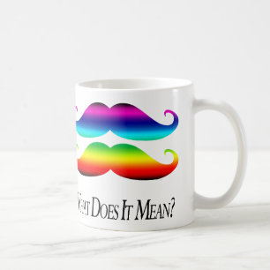 Doppelt-Regenbogen Schnurrbärte Kaffeetasse