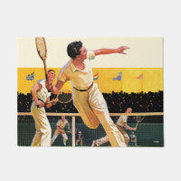 Doppelt-Tennis-Match