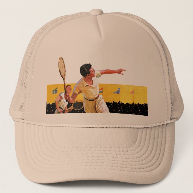 Doppelt-Tennis-Match Truckerkappe (Vorderseite)