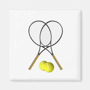 Doppelt-Tennis-Sport-Thema Magnet
