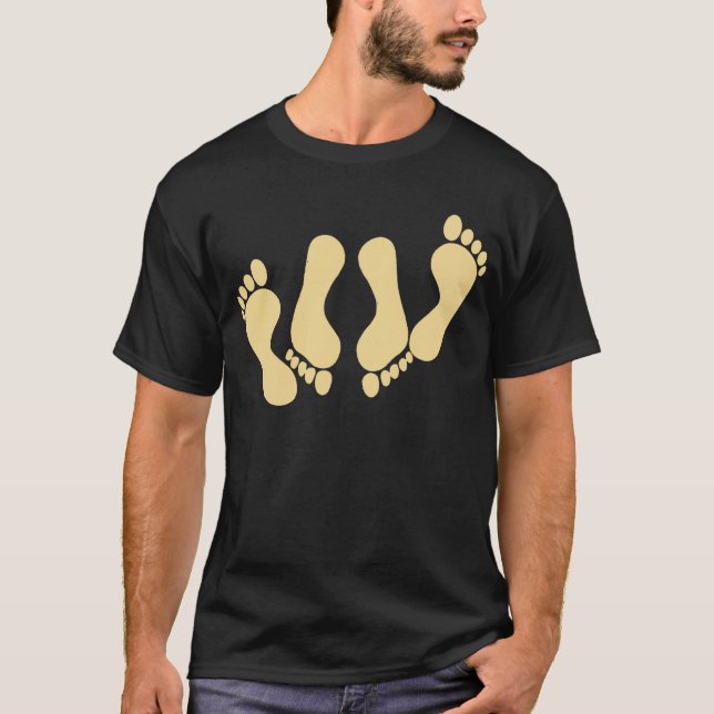 Doppelte Abdrucksandfarbe T-Shirt (Vorderseite)