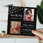 Doppelte Abschlussfeier 2-Foto-Abschluss Save The Date<br><div class="desc">Verstärken Sie die Freude an Abschlussfeiern mit unseren einzigartigen 2-Foto-Party-Save-the-Date-Karten! Heben Sie den Stolz auf den Abschluss mit zwei Ihrer Lieblingsfotos, den Namen der Absolventen, dem Abschlussjahr und dem Namen der Schule hervor. Unsere schlanken und stilvollen Vorlagen bieten Ihnen grenzenlose Anpassungsmöglichkeiten und geben Ihnen die Kontrolle über Schriftstile, -größen und...</div>
