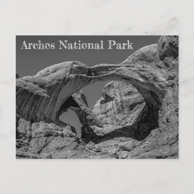 Doppelte Arche im Nationalpark Arches Postkarte (Vorderseite)