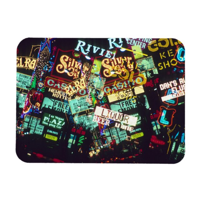 Doppelte Ausstellung, Casino Signs, Las Vegas, Magnet (Horizontal)