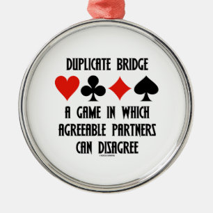 Doppelte Brücke ein Spiel das annehmbare Partner Ornament Aus Metall