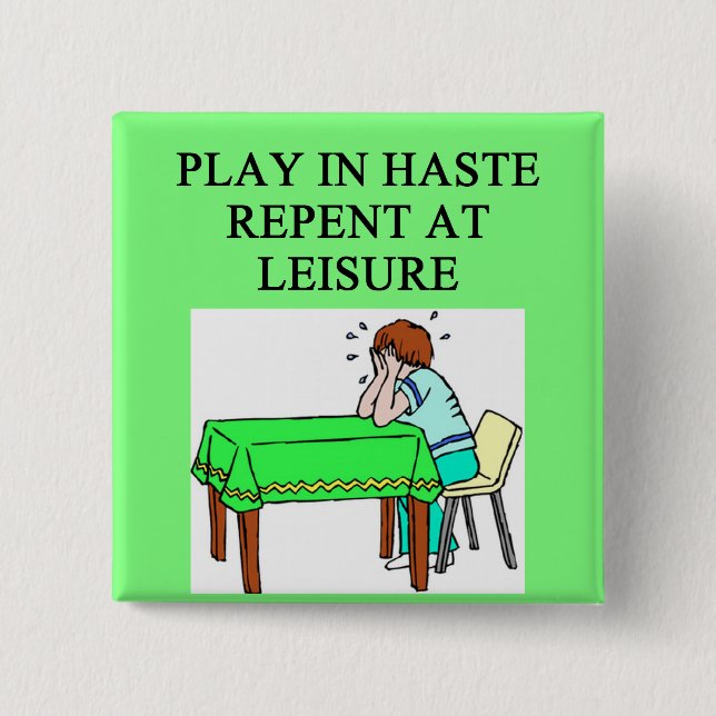 doppelte Brücke und Spielspielerwitz Button (Vorderseite)