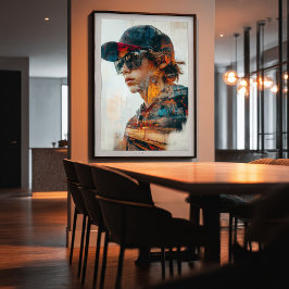 Doppelte Exposition der städtischen Lebensräume Poster