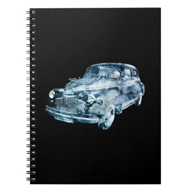 Doppelte Exposition des Autos Notizblock (Vorderseite)