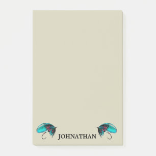 Doppelte Fischen mit Namen Post-it Klebezettel