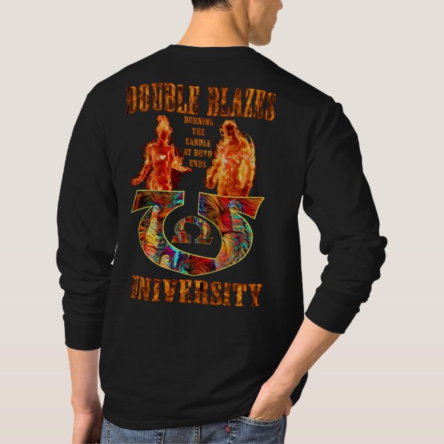 Doppelte Flammen unterstützen Fennatic Front T-Shirt (Rückseite)