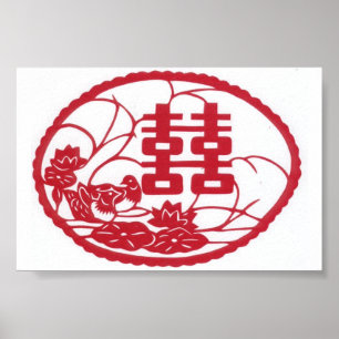 Doppelte Glück-Baum-Enten Poster